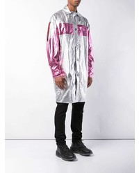 Мужской серебряный дождевик от Angus Chiang