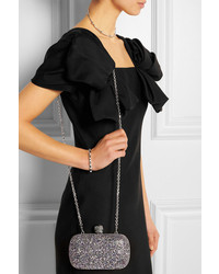 Серебряный клатч с пайетками от Alexander McQueen