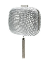 Серебряный клатч с пайетками от Serpui