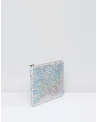 Серебряный клатч с пайетками от True Decadence