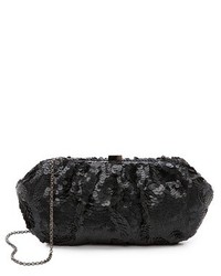 Серебряный клатч с пайетками от Santi