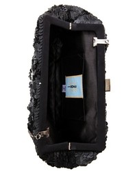 Серебряный клатч с пайетками от Santi