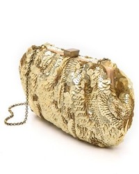 Серебряный клатч с пайетками от Santi