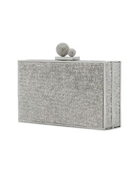 Серебряный клатч с украшением от Sophia Webster