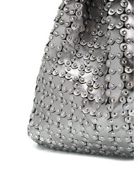 Серебряный клатч с шипами от RED Valentino