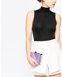 Серебряный клатч от French Connection