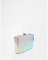 Серебряный клатч от French Connection