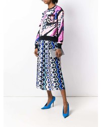 Серебряный клатч от Emilio Pucci