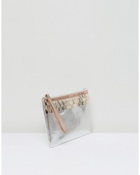 Серебряный клатч от Miss KG