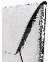 Серебряный клатч от MM6 MAISON MARGIELA