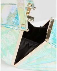 Серебряный клатч от Asos