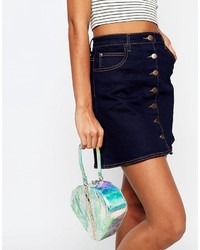 Серебряный клатч от Asos