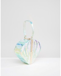 Серебряный клатч от Asos