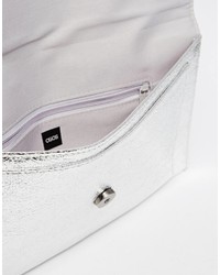 Серебряный клатч от Asos