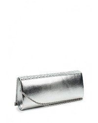 Серебряный кожаный клатч от Call it SPRING