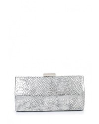 Серебряный кожаный клатч от Olga Berg