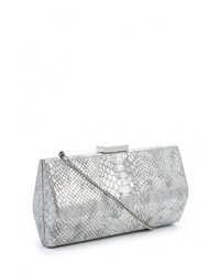 Серебряный кожаный клатч от Olga Berg