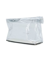 Серебряный кожаный клатч от Simon Miller