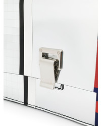 Серебряный кожаный клатч от Proenza Schouler