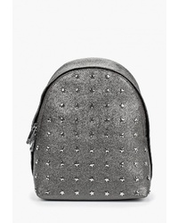 Женский серебряный кожаный рюкзак с украшением от Ventoro