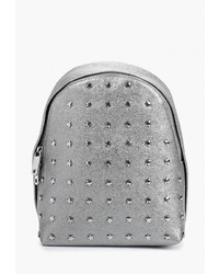 Женский серебряный кожаный рюкзак с украшением от Ventoro