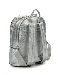Женский серебряный кожаный рюкзак от Anna Wolf