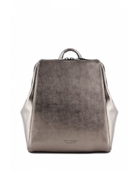 Женский серебряный кожаный рюкзак от Arny Praht