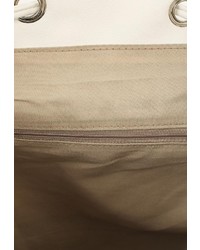 Женский серебряный кожаный рюкзак от Chantal