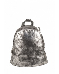 Женский серебряный кожаный рюкзак от DDA