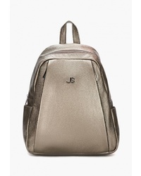 Женский серебряный кожаный рюкзак от Jane's Story