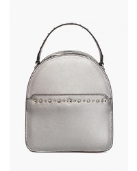 Женский серебряный кожаный рюкзак от Labbra