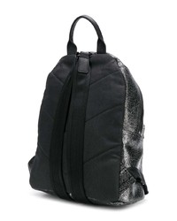 Женский серебряный кожаный рюкзак от Diesel