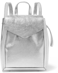 Женский серебряный кожаный рюкзак от Loeffler Randall