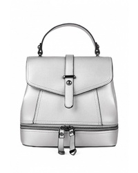 Женский серебряный кожаный рюкзак от Urban Life Accessories