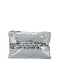 Мужской серебряный мужской клатч с принтом от Calvin Klein 205W39nyc