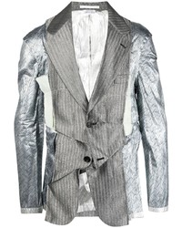 Мужской серебряный пиджак от Comme Des Garcons Homme Plus