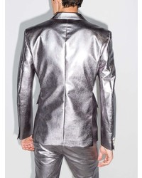 Мужской серебряный пиджак от Comme Des Garcons Homme Plus