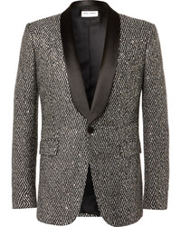 Мужской серебряный пиджак от Saint Laurent