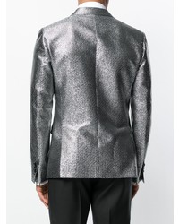 Мужской серебряный пиджак от DSQUARED2