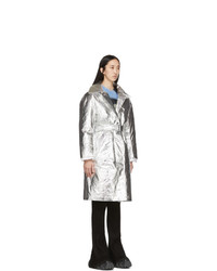 Женский серебряный пуховик от Ienki Ienki