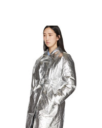 Женский серебряный пуховик от Ienki Ienki