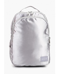 Женский серебряный рюкзак из плотной ткани от Calvin Klein Jeans