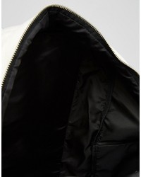 Женский серебряный рюкзак из плотной ткани от Asos