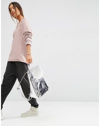 Женский серебряный рюкзак от Asos