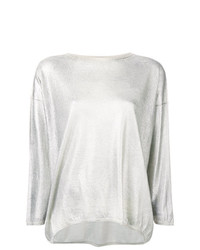 Женский серебряный свитер с круглым вырезом от Avant Toi