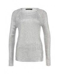 Женский серебряный свитер с круглым вырезом от QED London