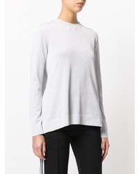 Женский серебряный свитер с круглым вырезом от Dondup