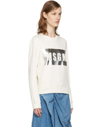 Женский серебряный свитер от MSGM