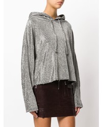 Женский серебряный худи от RtA