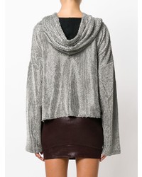 Женский серебряный худи от RtA